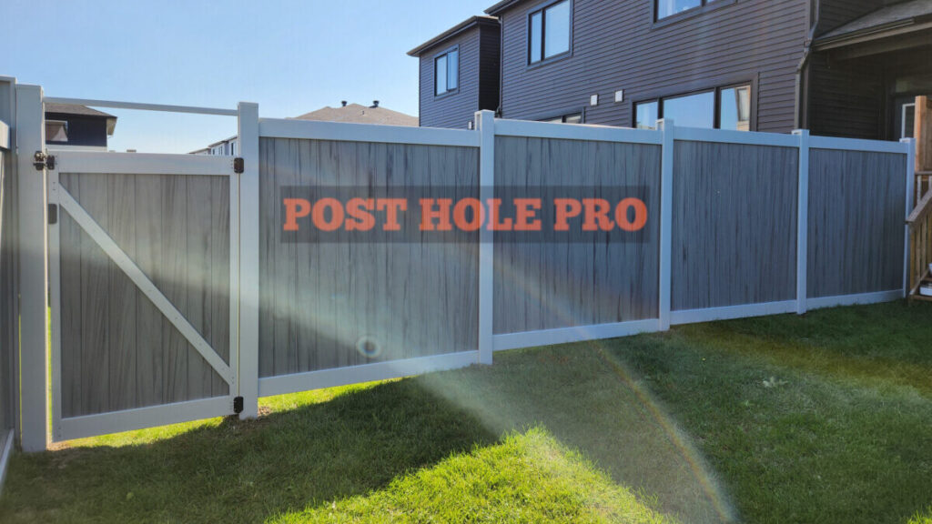 "6' PVC/Vinyl privacy fence installation"