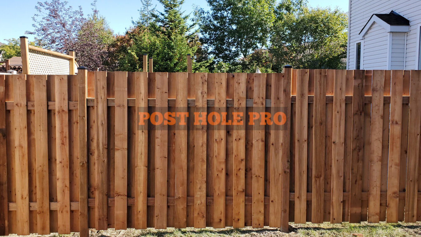" 6' shadowbox wood fence installation Ottawa"