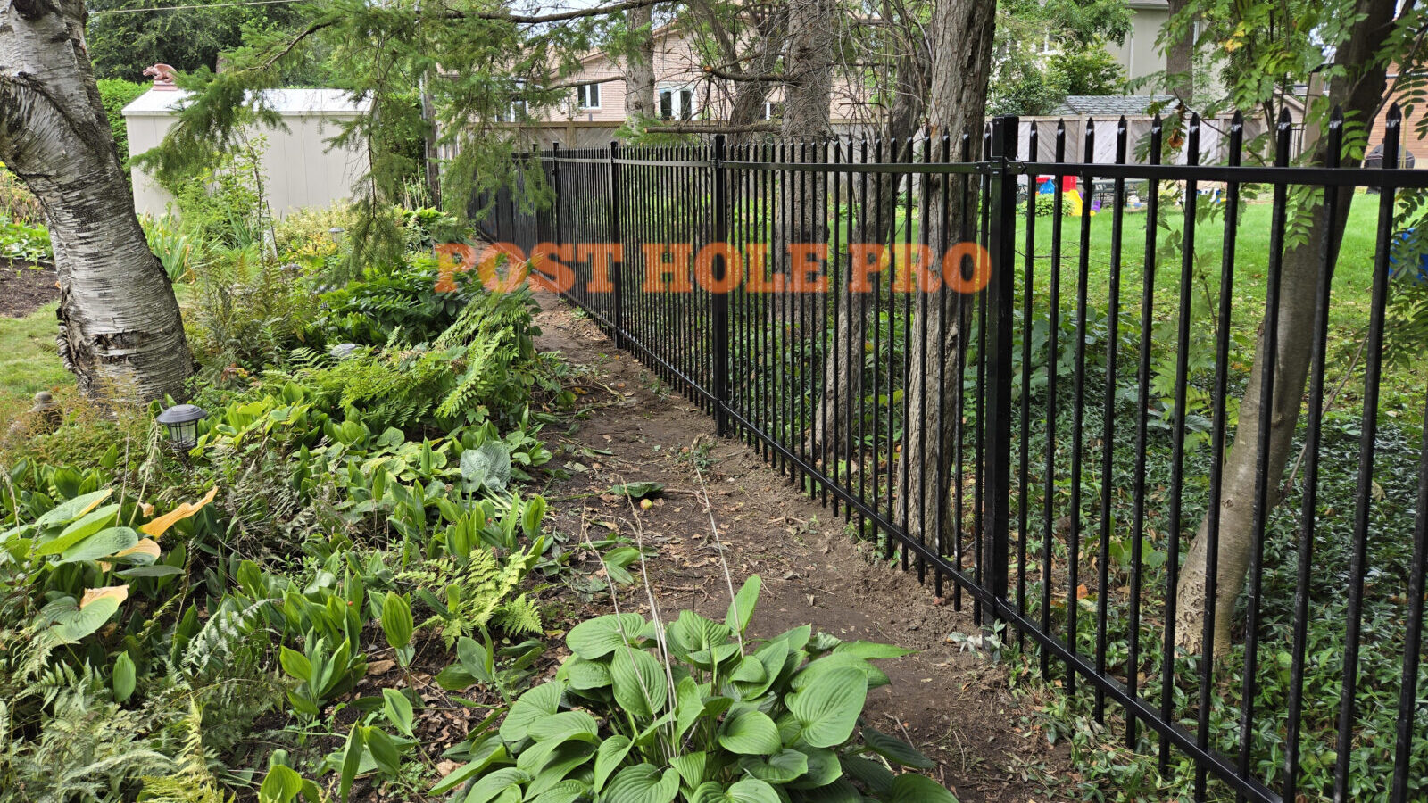 "5' wrought-iron fence installation Ottawa"
