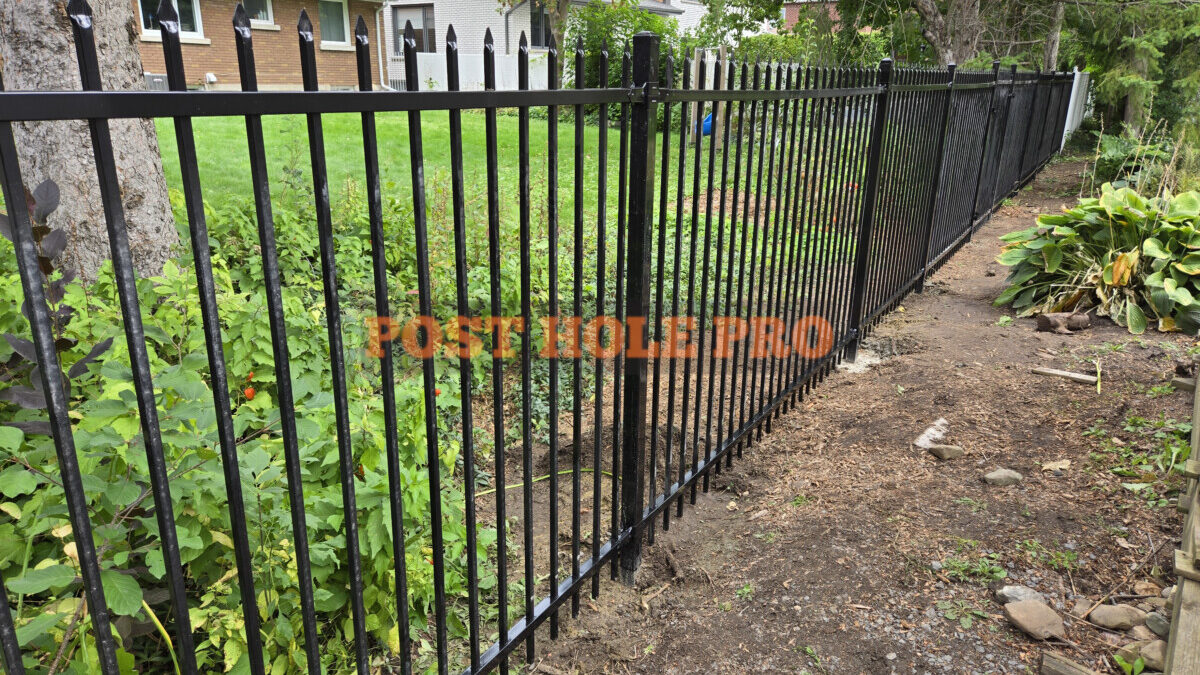 5' Wrought-iron fence installation Ottawa