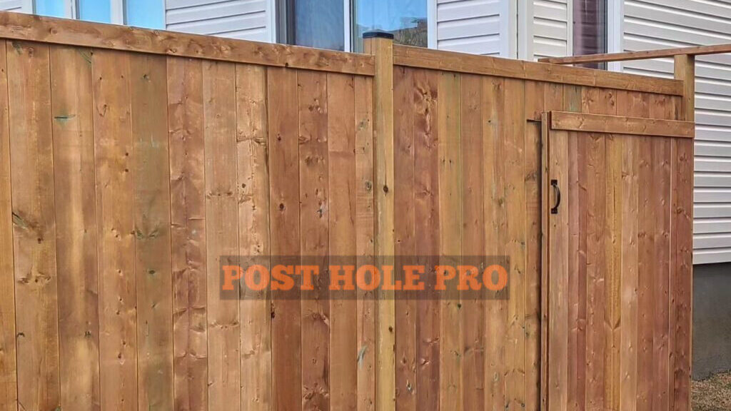 "6' P.T. wood privacy fence installation Ottawa"